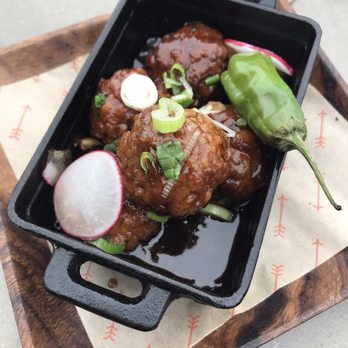 Saint & Second - Duck Meatballs - New American Near Me - Long Beach, California Saint & Second - Duck Meatballs - New American Near Me - Long Beach, California
