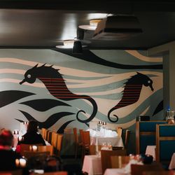 Sea Horse - Seahorse murals at main dining hall