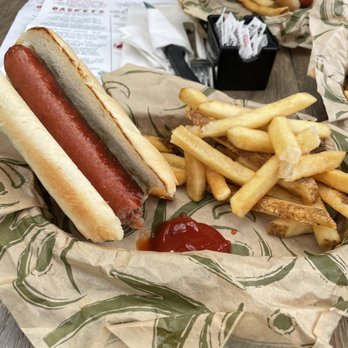 Salty Siren Eats & Tap House - Reindeer Dog and Fries - American Near Me - Skagway, Alaska