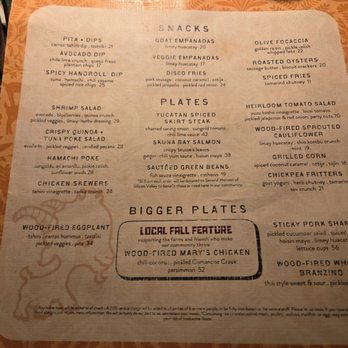 Valley Goat - Dinner menu - New American Near Me - Sunnyvale, California