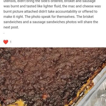 PDubbz Catering - Burnt mac and cheese  I would be embarrassed to prepare something like this to a paying customer. - Caterers Near Me