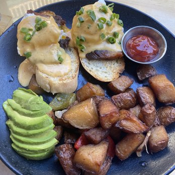 Down the Hatch Maui - Pork Belly Benny (with Avocado) - Seafood Near Me - Lahaina, Hawaii