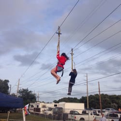 Key Largo Stone Crab Festival - Zip line for the kids