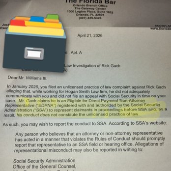 Hogan Smith Law - Hogan and Smith allowed this Person to have my SSDI Application dismissed for not filing in Time.. This LAW FIRM IS CORRUPT - Personal Injury Law Near Me - Orlando, Florida Hogan Smith Law - Hogan and Smith allowed this Person to have my SSDI Application dismissed for not filing in Time.. This LAW FIRM IS CORRUPT - Personal Injury Law Near Me - Orlando, Florida