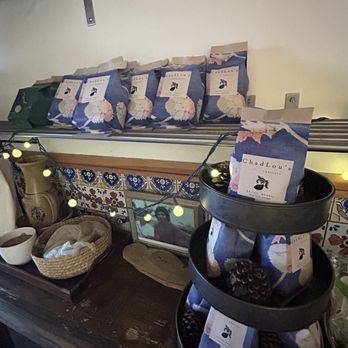 ChadLou's Coffee Roasters - Some of the coffee they sell and decor of the cafe - Coffee & Tea Near Me - Kailua, Hawaii