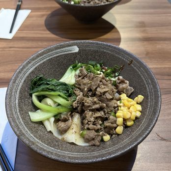 Blissful Noodle - Noodles with cumin lamb (wide hand pulled noodles) - Noodles Near Me - Burlingame, California Blissful Noodle - Noodles with cumin lamb (wide hand pulled noodles) - Noodles Near Me - Burlingame, California