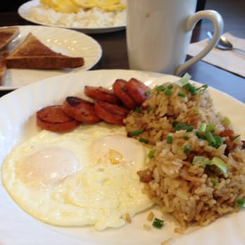 Zippy's McCully - Portuguese sausage, over easy eggs, and fried rice - Fast Food Near Me - Honolulu, Hawaii Zippy's McCully - Portuguese sausage, over easy eggs, and fried rice - Fast Food Near Me - Honolulu, Hawaii
