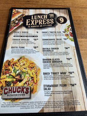Menu photo 1 Chuck's Roadhouse Bar and Grill Vaughan, ON Menu photo 1 Chuck's Roadhouse Bar and Grill Vaughan, ON