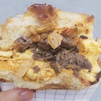 Flippoly - Inside of Bulgogi BBQ Eggflip - Coffee & Tea Near Me - Buena Park, California