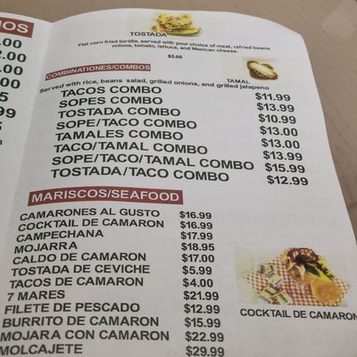 Menu photo 2 Taqueria Mis 5 Estrellas Anacortes, WA