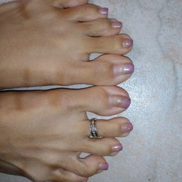 Gel pedicure w/fading