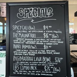 Menu specials