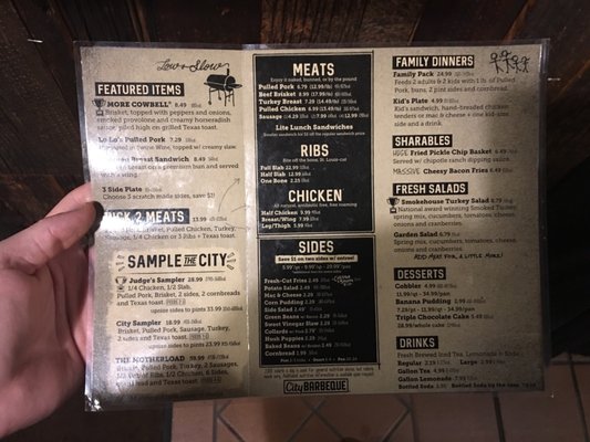 Menu photo 6 City Barbeque Centerville, OH