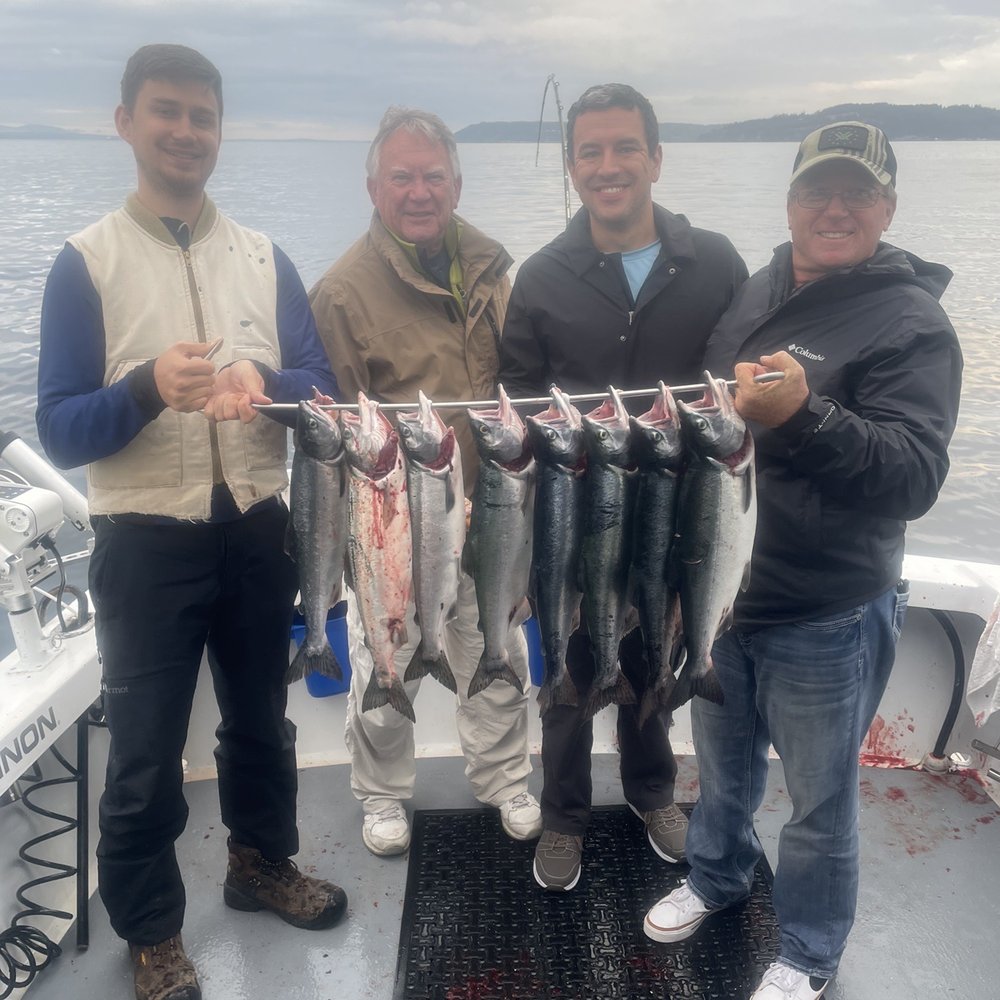 Fishing Charter Boats - The days catch in one hour! What a fun time! - Boat Charters Near Me - Edmonds, Washington Fishing Charter Boats - The days catch in one hour! What a fun time! - Boat Charters Near Me - Edmonds, Washington