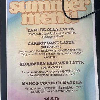 Mad Coffee - summer menu 2026 - Coffee & Tea Near Me - Santa Ana, California Mad Coffee - summer menu 2026 - Coffee & Tea Near Me - Santa Ana, California