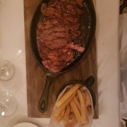Ribeye with french fries