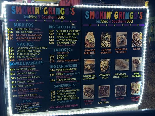 Menu photo 2 Smokin’ Gringo's Summerville, SC Menu photo 2 Smokin’ Gringo's Summerville, SC