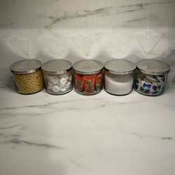 Bath & Body Works - Clean up and use your BB&BW 3-Wick glass containers and lids for great-looking bed, bath or kitchen canisters!