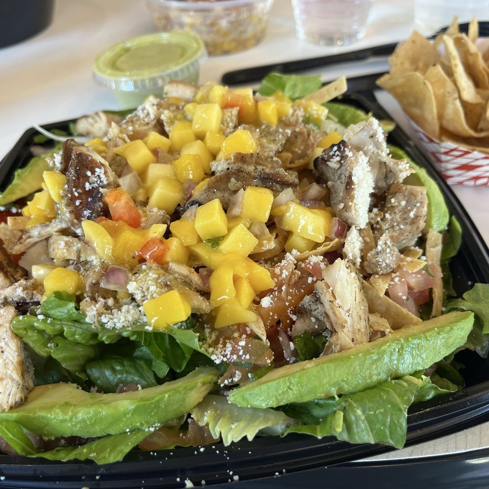 Baja Fresh - Lime Salad with mango salsa - Mexican Near Me - Fairfax, Virginia
