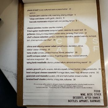 Brucato - Menu food - Cocktail Bars Near Me - San Francisco, California Brucato - Menu food - Cocktail Bars Near Me - San Francisco, California