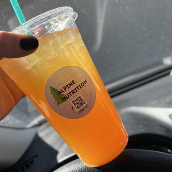 Alpine Nutrition - Peachy Peach Energy Tea - Juice Bars & Smoothies Near Me - Reno, Nevada Alpine Nutrition - Peachy Peach Energy Tea - Juice Bars & Smoothies Near Me - Reno, Nevada