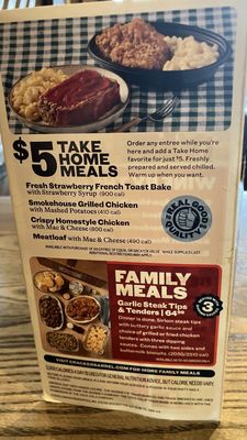 Menu photo 1 Cracker Barrel Old Country Store Anderson, SC
