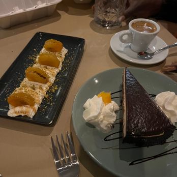 Yayla Bistro - Our desserts - Mine is Apricot Delight.  It was delightful.  :  ) - Mediterranean Near Me - Arlington, Virginia