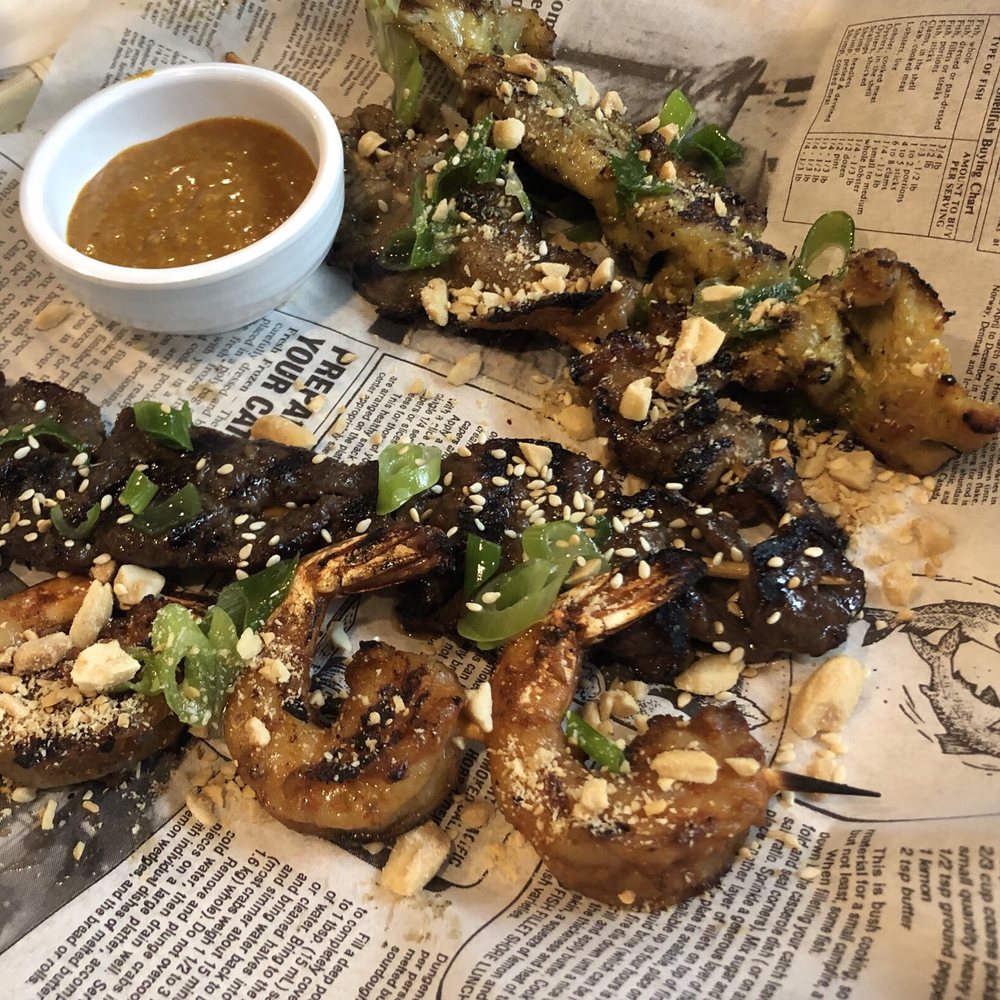XO Bistro & Bar - Skewers - $2 each happy hour - Vietnamese Near Me - Edmonton, Alberta XO Bistro & Bar - Skewers - $2 each happy hour - Vietnamese Near Me - Edmonton, Alberta