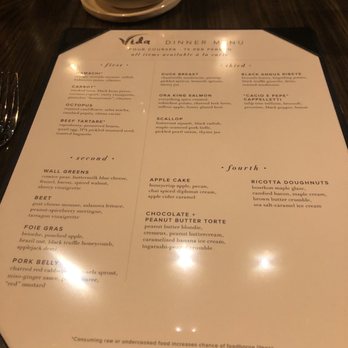 Vida - Menu - New American Near Me - Indianapolis, Indiana Vida - Menu - New American Near Me - Indianapolis, Indiana
