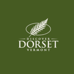 Dorset Union Store - Discover Dorset Vermont logo white lettering with green background