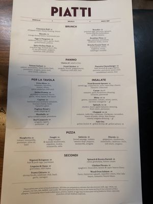 Menu photo 1 Piatti Danville Danville, CA