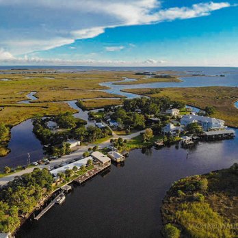 Salt Creek Restaurant - Aerial shot of restaurant - Seafood Near Me - Suwannee, Florida Salt Creek Restaurant - Aerial shot of restaurant - Seafood Near Me - Suwannee, Florida