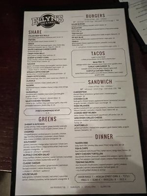 Menu photo 4 Ellyn's Tap & Grill Glen Ellyn, IL Menu photo 4 Ellyn's Tap & Grill Glen Ellyn, IL