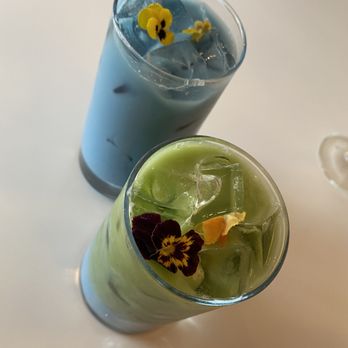 Kixi Cafe - Blue Moon Milk Tea and Mermaid Latte - Breakfast & Brunch Near Me - Boca Raton, Florida
