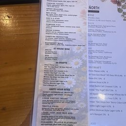 October 2026 happy hour menu October 2026 happy hour menu