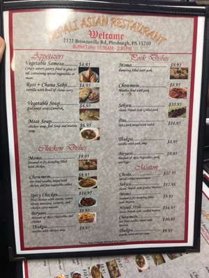 Menu photo 3 Nepali Asian Restaurant Pittsburgh, PA Menu photo 3 Nepali Asian Restaurant Pittsburgh, PA