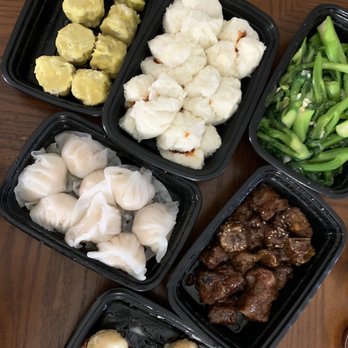 Imperial Garden Restaurant - Siu Mai, BBQ Pork Bun, Har Gow Shrimp Dumplings, Honey Garlic Pork Ribs, Garlic Chinese Broccoli, and Honey Walnut Shrimp. - Dim Sum Near Me - Kent, Washington