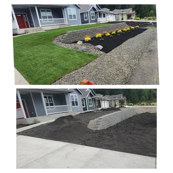 Greenstate Landscaping - New Landscaping Installation.
Retaining wall, Sprinkler System, sod and plants - Landscaping Near Me - Poulsbo, Washington Greenstate Landscaping - New Landscaping Installation.
Retaining wall, Sprinkler System, sod and plants - Landscaping Near Me - Poulsbo, Washington