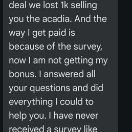 Text from salesman
