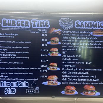 Burger Bite - Menu Display as of 03/26/26 - Burgers Near Me - Chicago, Illinois