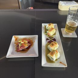 Aguachile Roll & Tuna Sashimi Aguachile Roll & Tuna Sashimi