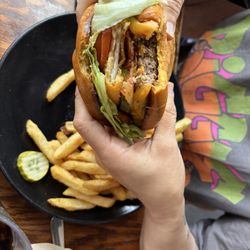 Sly McFly’s - Burger(I forgot what kind) and fries
