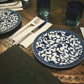 Sofra Restaurant - Plates are Ralph Lauren guys ;) - Turkish Near Me - Edmonton, Alberta