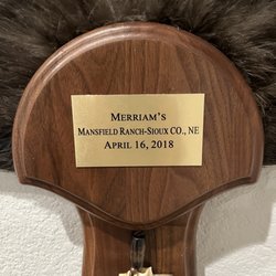 Allied Signs & Frames - Turkey Fan Mount Custom Name Plate
