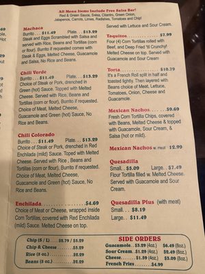 Menu photo 8 The Original Taco Factory Tustin, CA