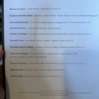 Oma Leen's - Brunch menu - Southern Near Me - Hico, Texas Oma Leen's - Brunch menu - Southern Near Me - Hico, Texas