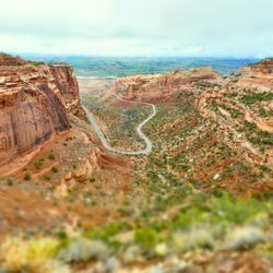 Saddlehorn Campground - View of canyon from one of vista point on Monument rd
