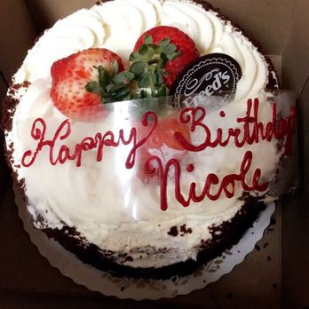 Freed's Bakery - Chocolate cake with sliced strawberries inside - Bakeries Near Me - Las Vegas, Nevada