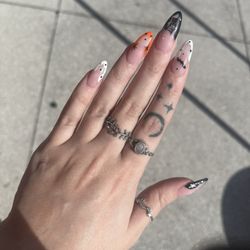 Lotus nail studio - My old Halloween nails they do such a wonderful job here
