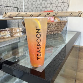 Teaspoon - Guava sunset with mango jelly - Bubble Tea Near Me - Walnut Creek, California